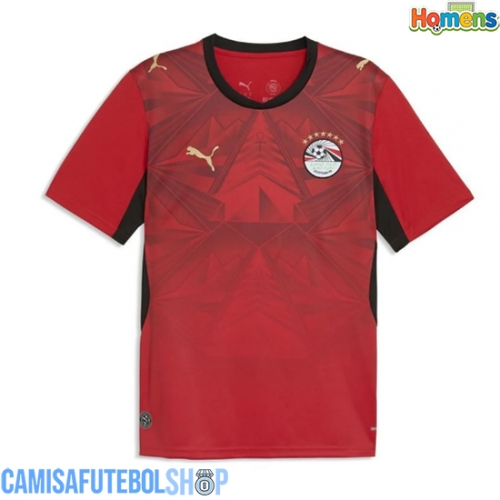 Camisa de time de futebol Egito Replicas 1º Equipamento Mundo 2026 Manga Curta